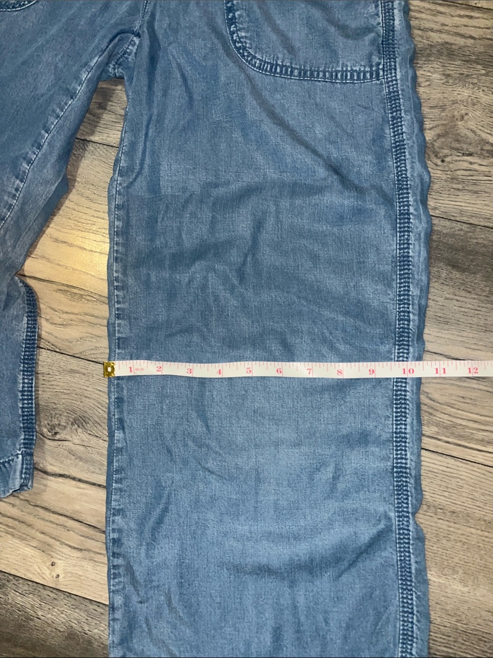 Gap Wide Leg Blue Denim Capri Size 27 P - Picture 13 of 14